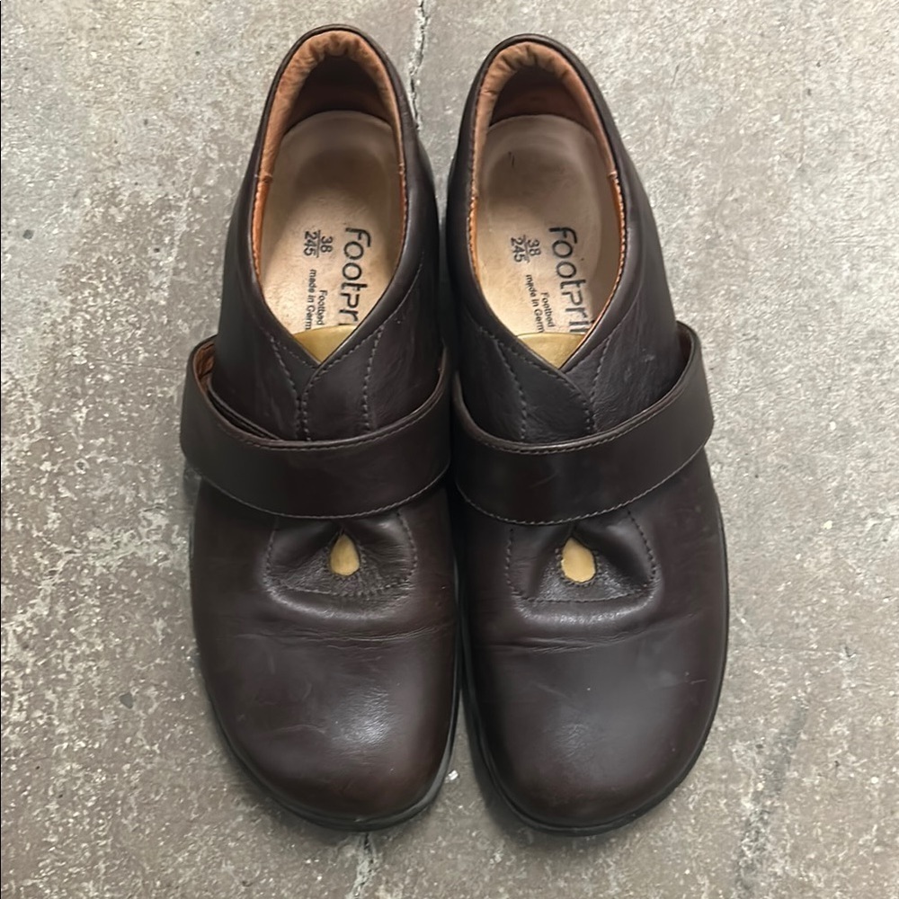 Footprints Brown Leather comfort shoes‎